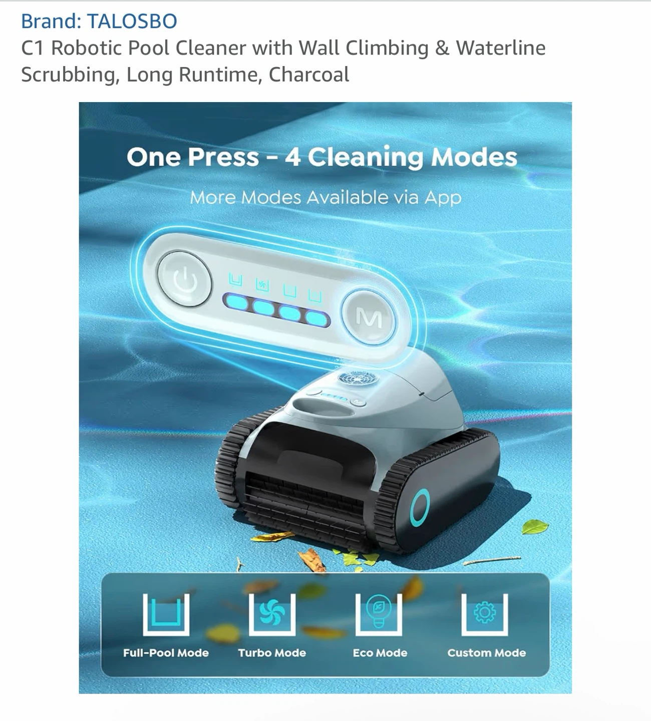 TALOSBO C1 Robotic Pool Cleaner - Charcoal - photo 4