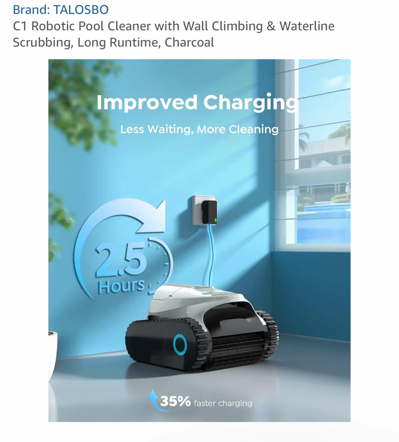 TALOSBO C1 Robotic Pool Cleaner - Charcoal - photo 5