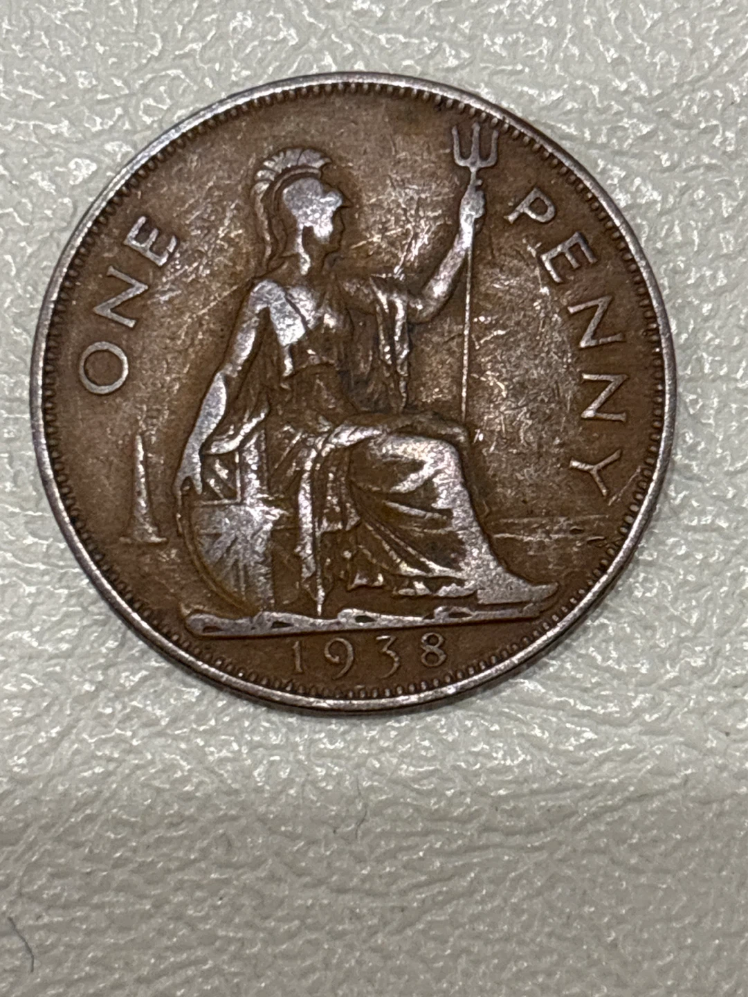 1938 George VI Penny Coin