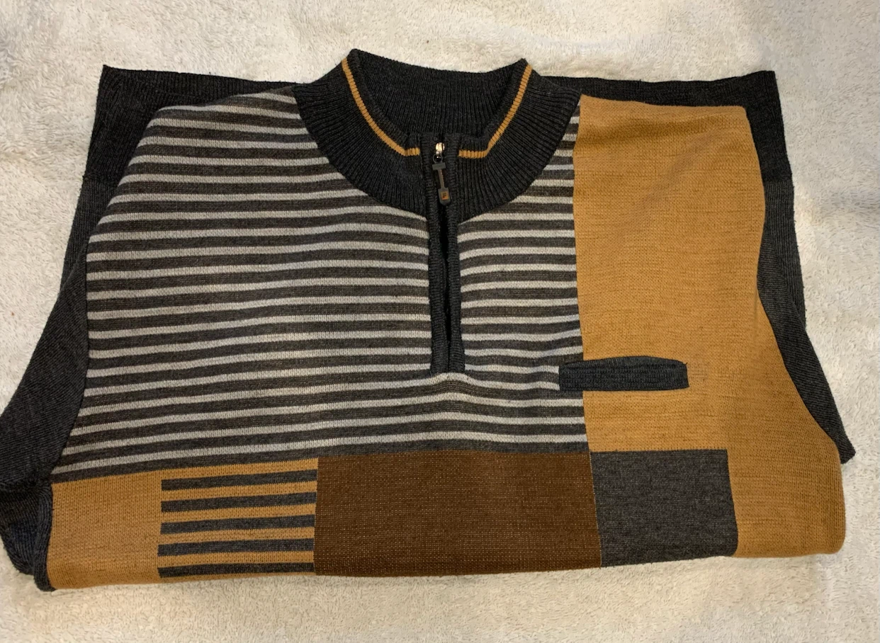 King of Style Quarter Zip Sweater