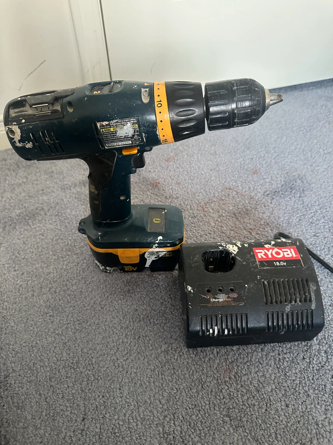 Ryobi 18V Cordless Drill with Charger