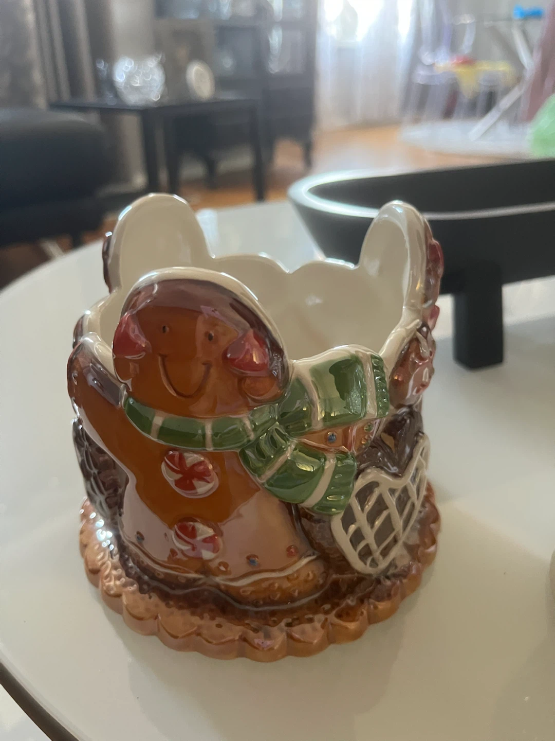 Gingerbread Man Candle Holder