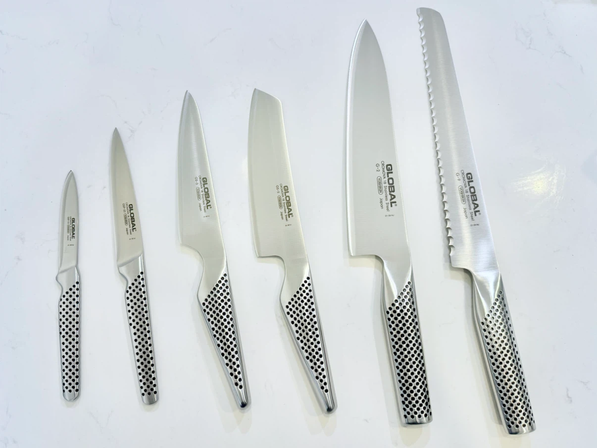 GLOBAL 6-Piece Knife Set with Block - New - photo 4
