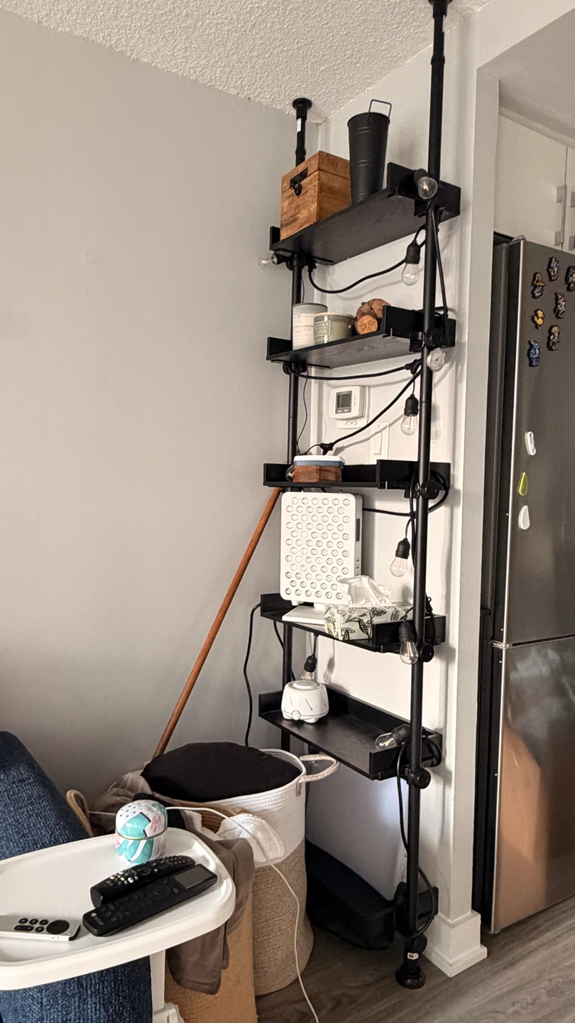 Adjustable Tension Pole Shelf Unit - photo 2