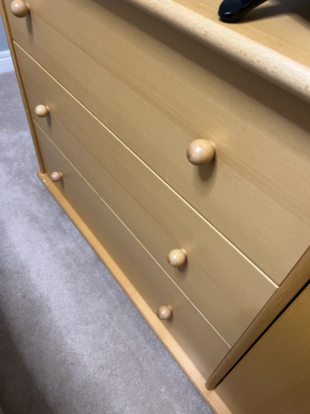 Wooden Dresser with Cabinet - photo 2