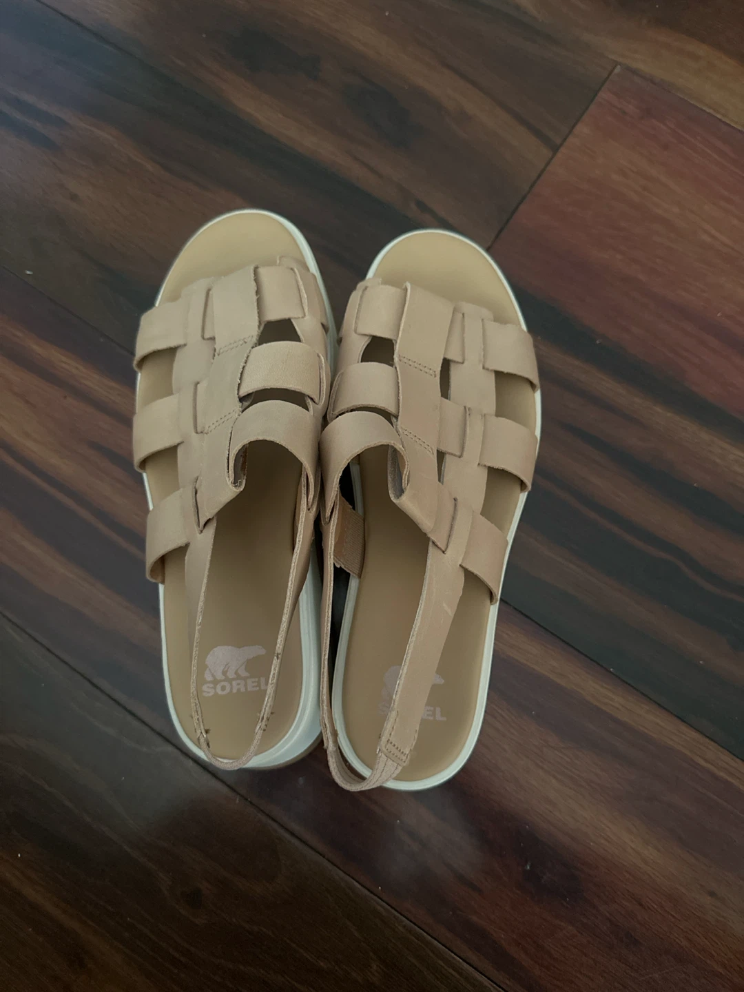 Sorel Women's Tan Leather Strappy Platform Sandals - photo 2