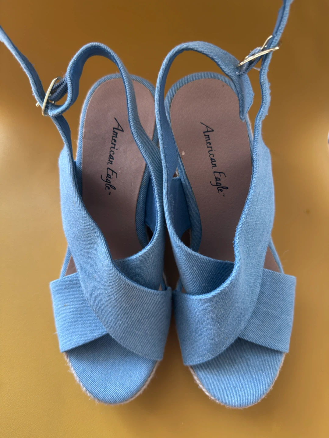 American Eagle Denim Wedge Sandals - photo 2