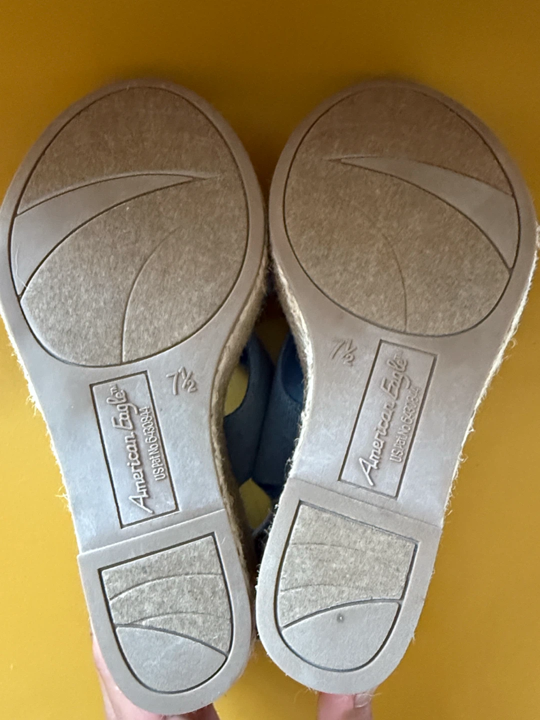 American Eagle Denim Wedge Sandals - photo 3