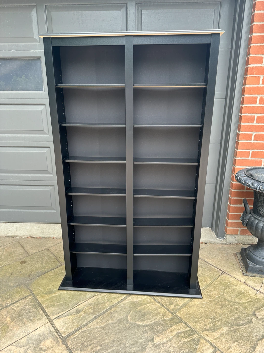 Black Tall Bookcase / Media Shelf