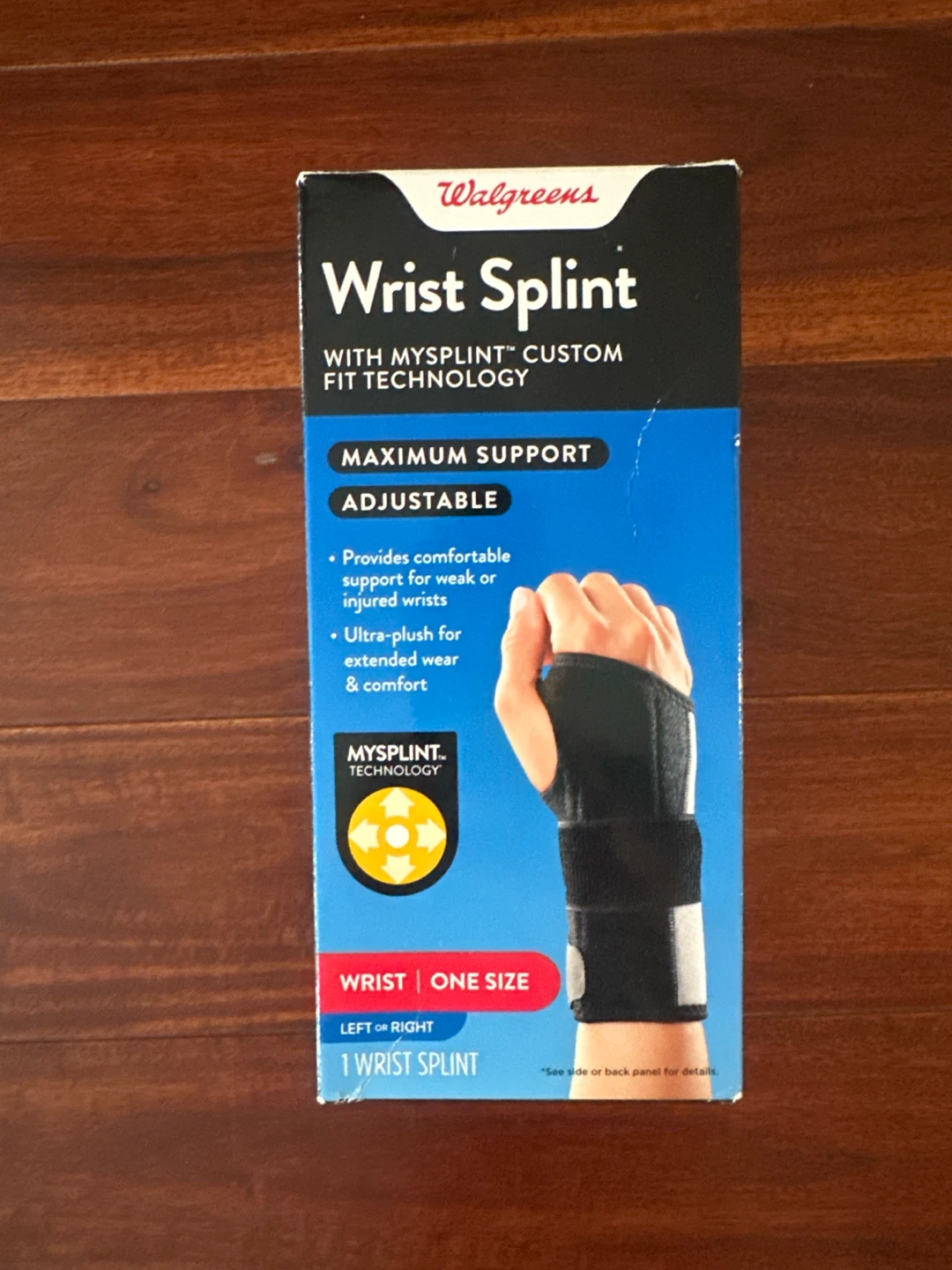 Walgreens Wrist Splint with Mysplint Technology - One Size