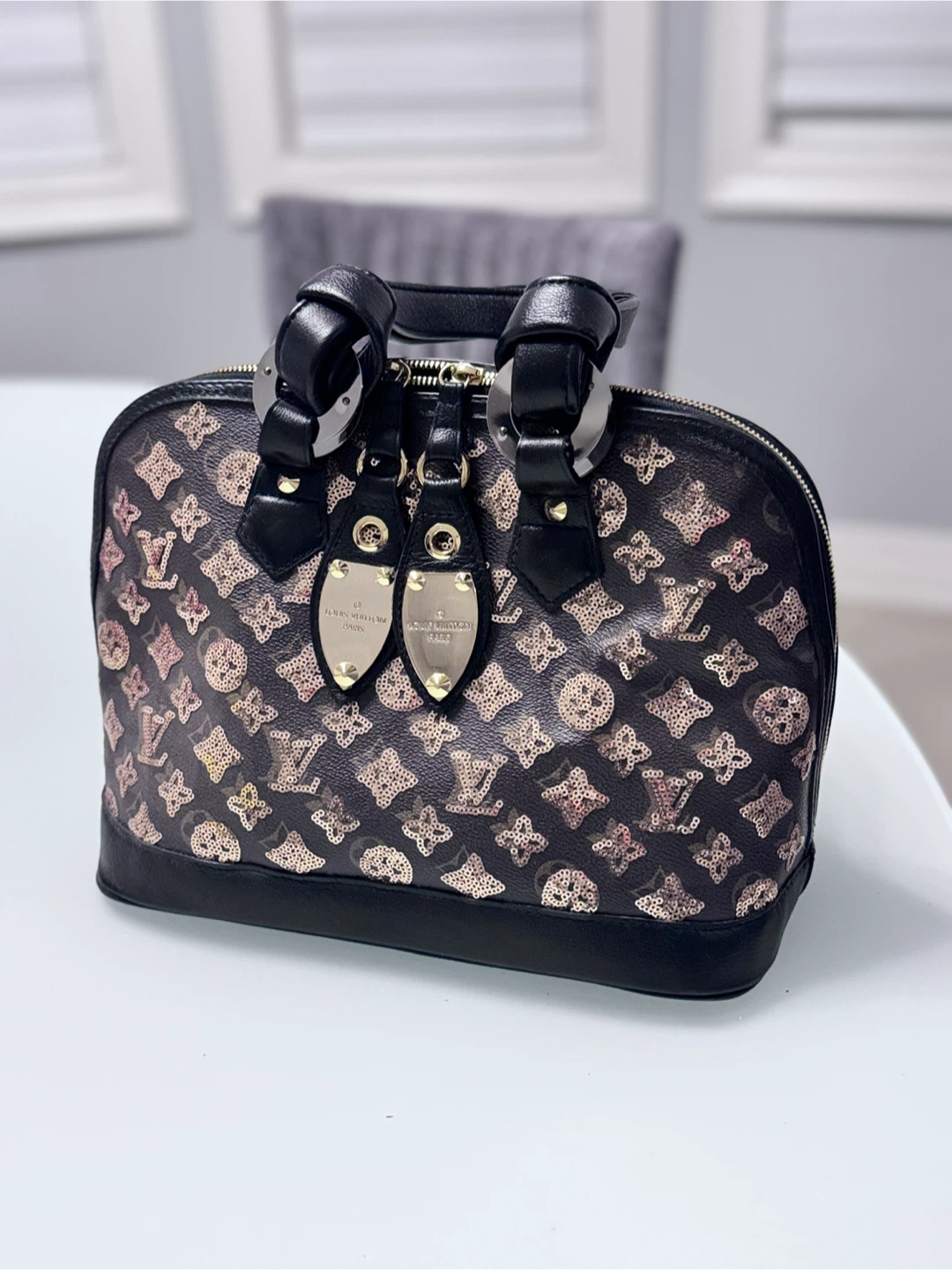 Louis Vuitton Monogram Sequin Alma Handbag