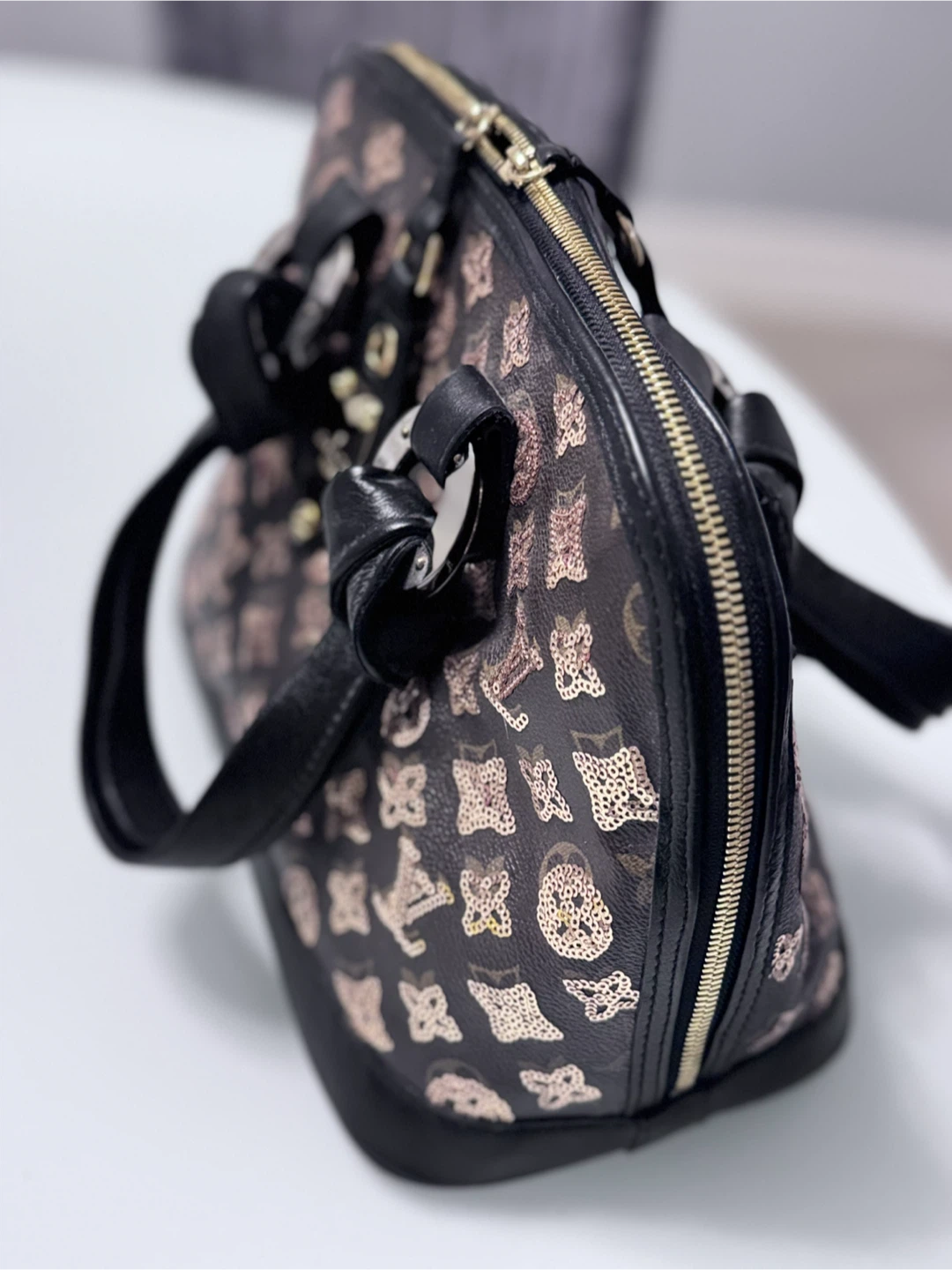 Louis Vuitton Monogram Sequin Alma Handbag - photo 3