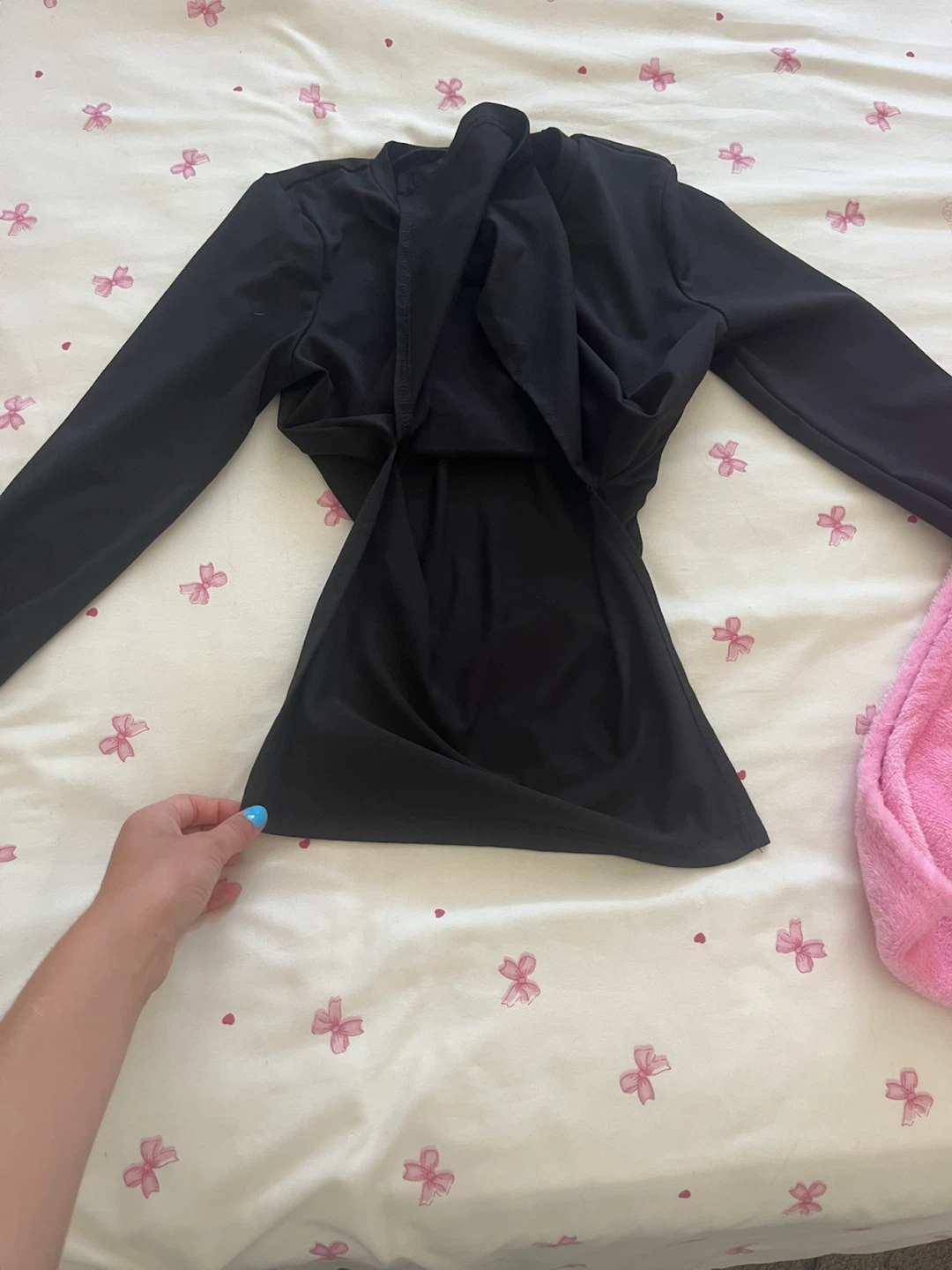 SHEIN Black Long Sleeve "Love Bear" Shirt - Size 10Y - photo 3