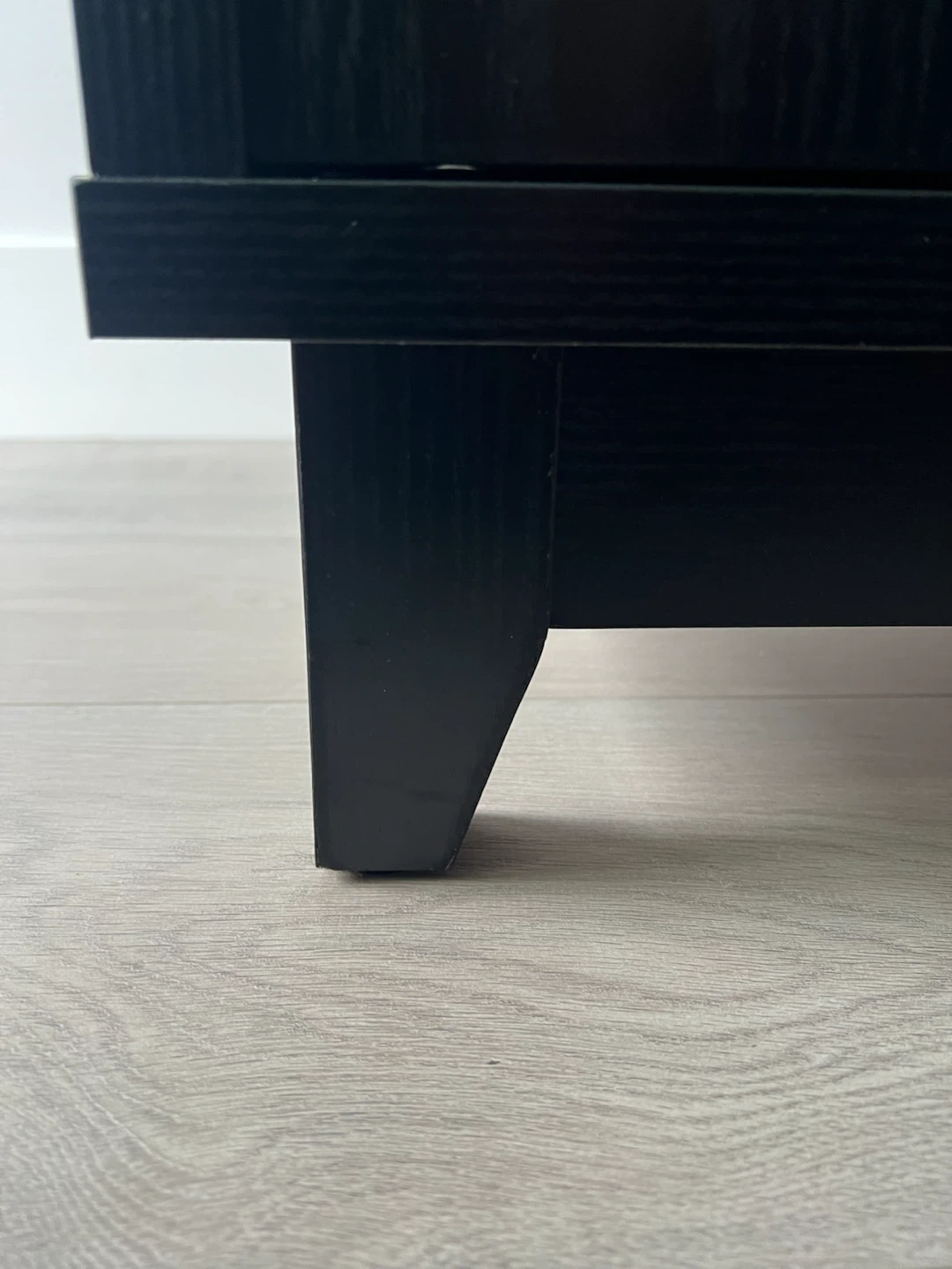 Black TV Stand with Sliding Doors - photo 3