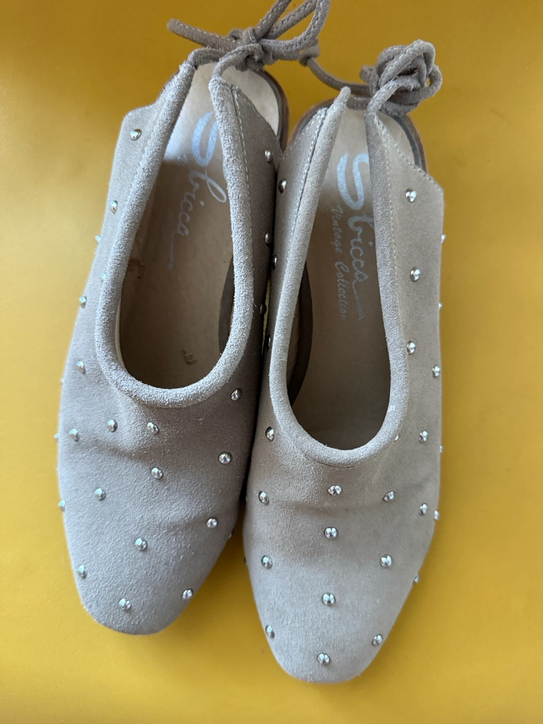 Sbicca Suede Studded Heeled Mules