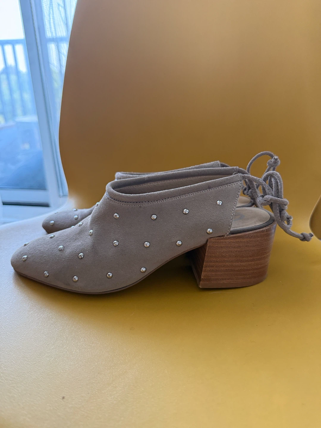 Sbicca Suede Studded Heeled Mules - photo 2