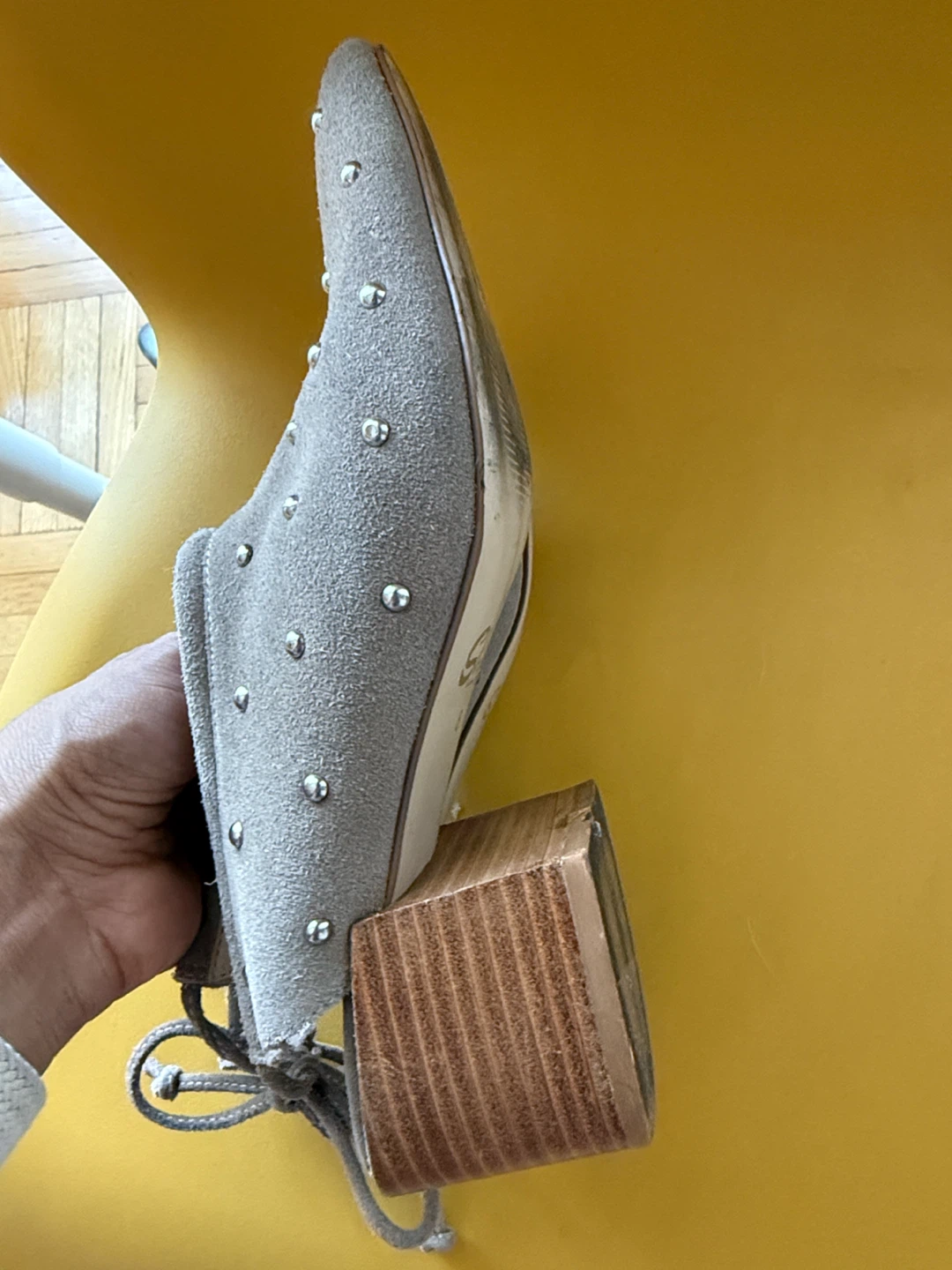 Sbicca Suede Studded Heeled Mules - photo 3