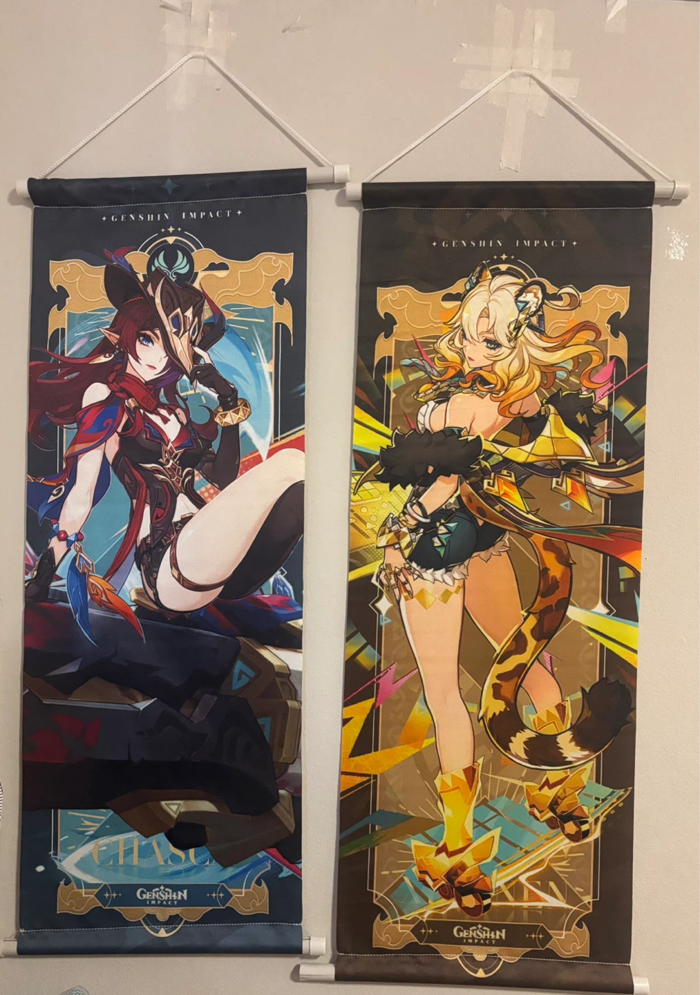 Genshin Impact - Chasca and Xilonen scroll posters