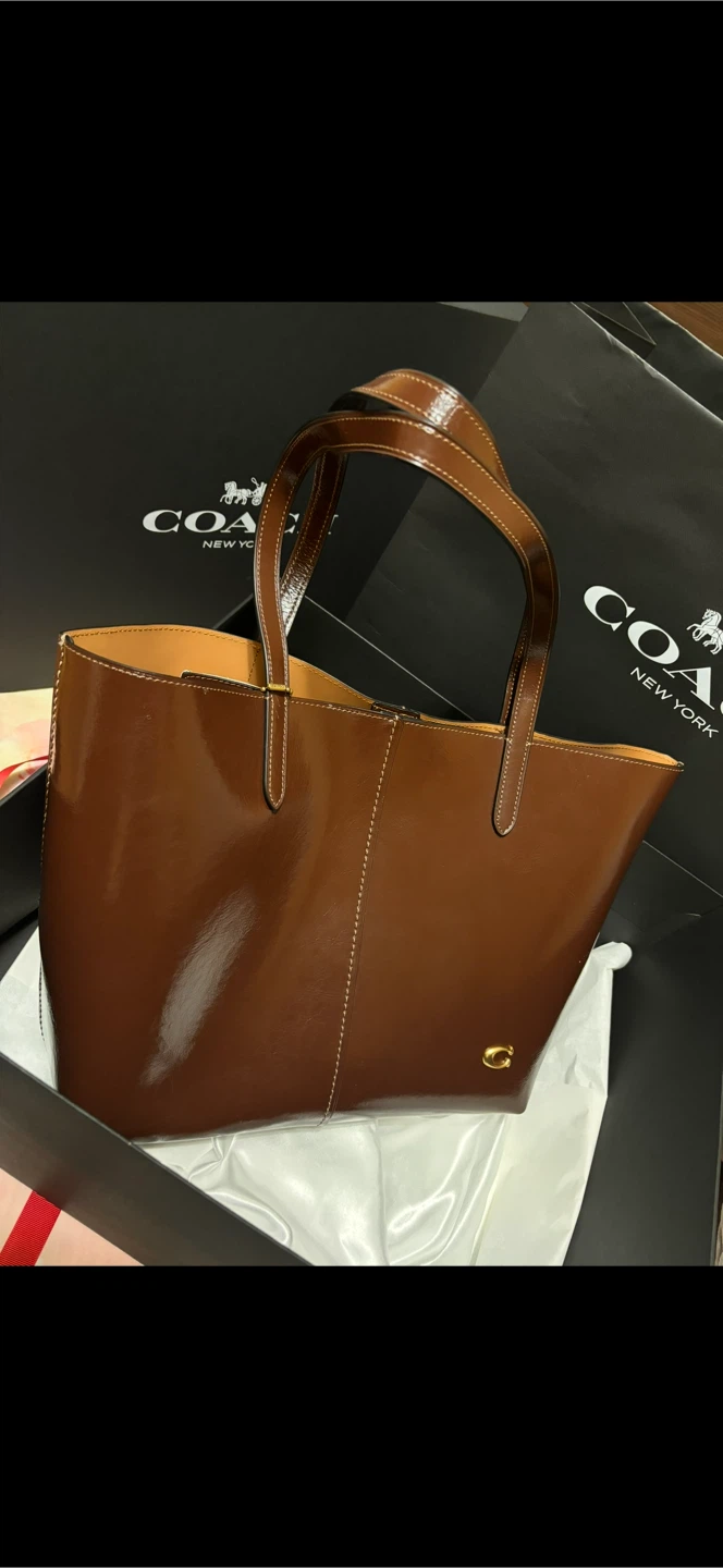 Coach Brown Leather Tote Bag