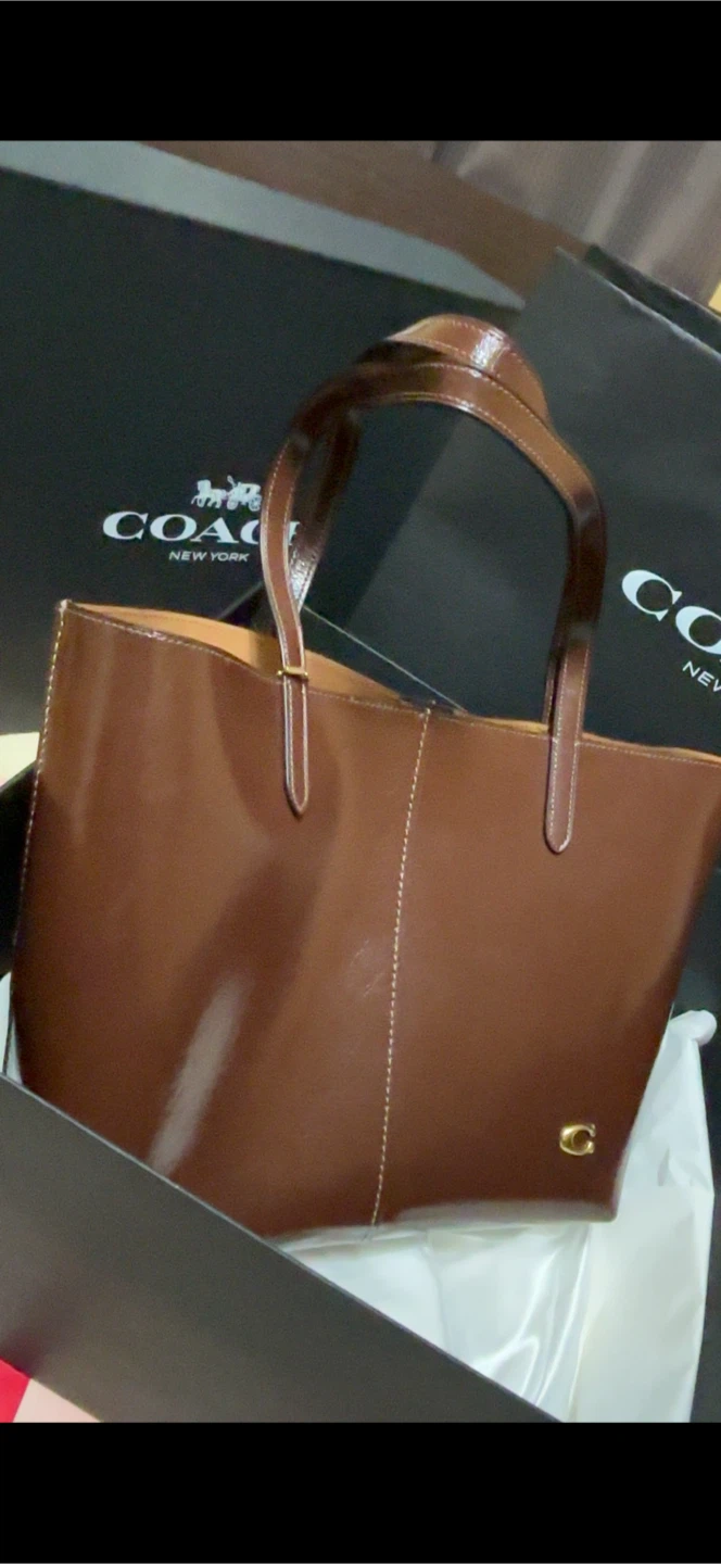 Coach Brown Leather Tote Bag - photo 2