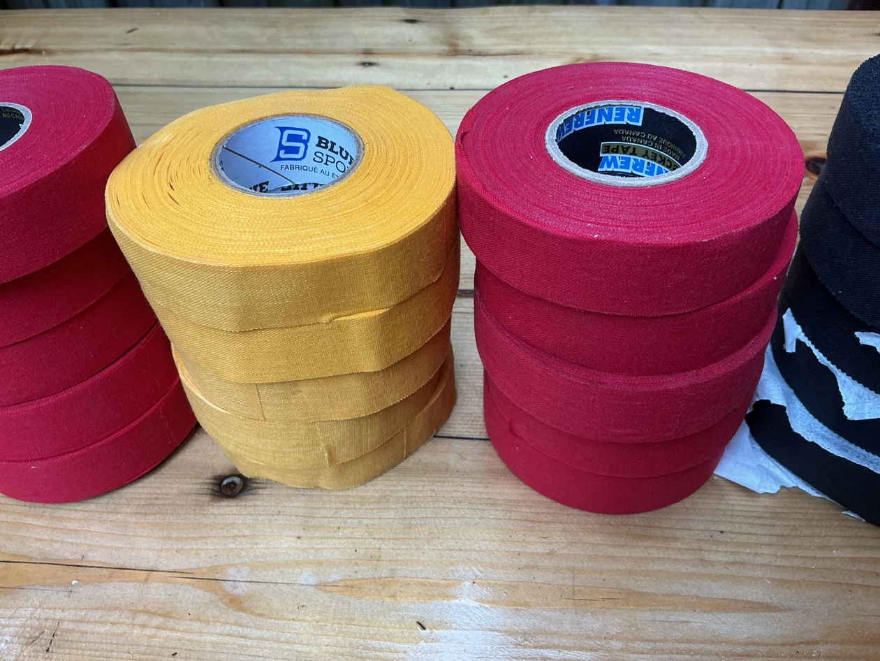 30 Rolls of Sports Hockey Tape - Red Yellow & Black ! - photo 4
