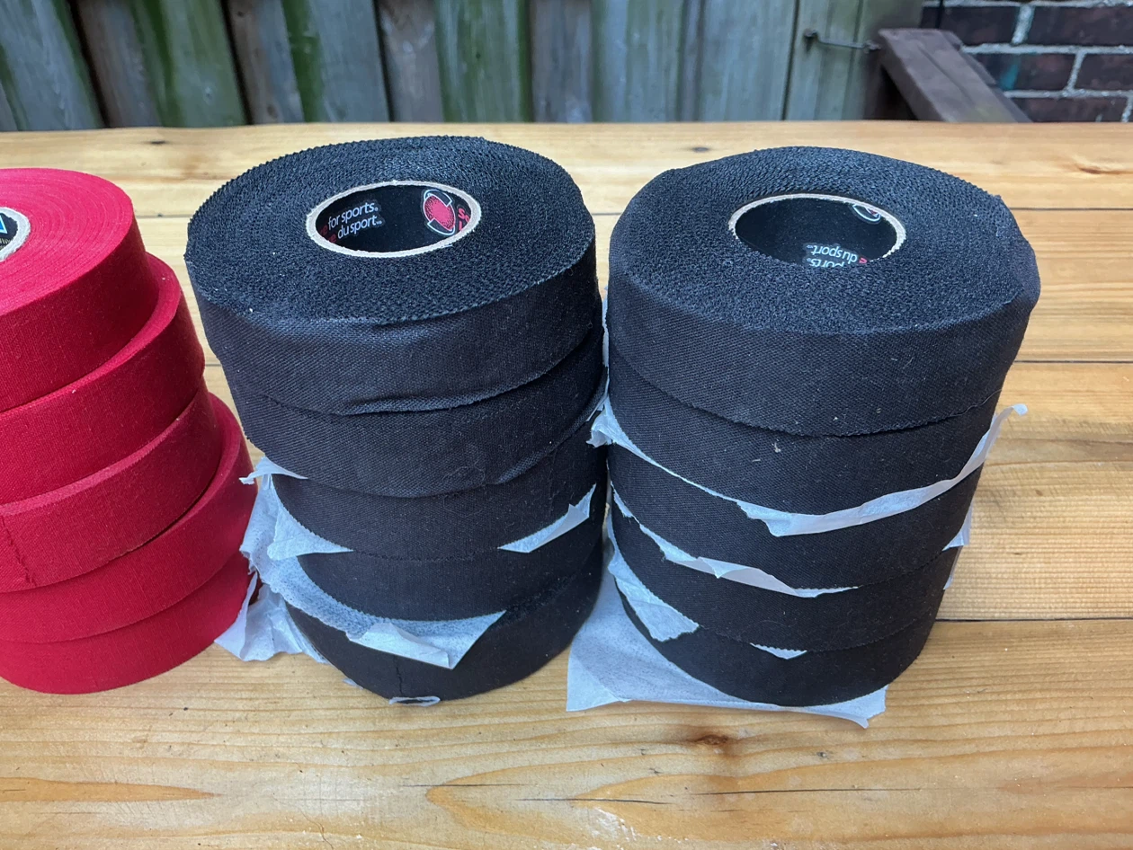 30 Rolls of Sports Hockey Tape - Red Yellow & Black ! - photo 5