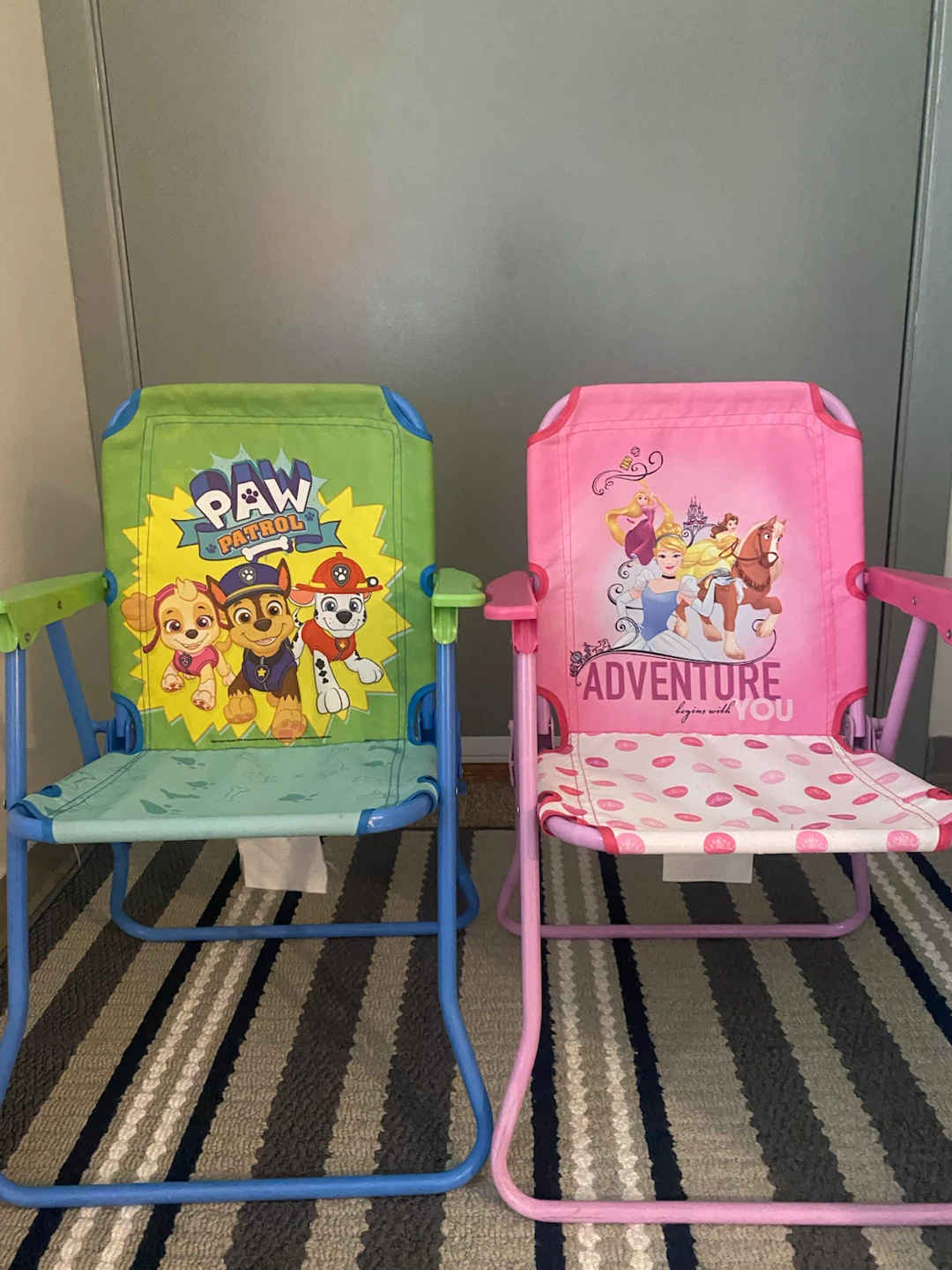 Kids Folding Chairs - Paw Patrol & Disney Princess