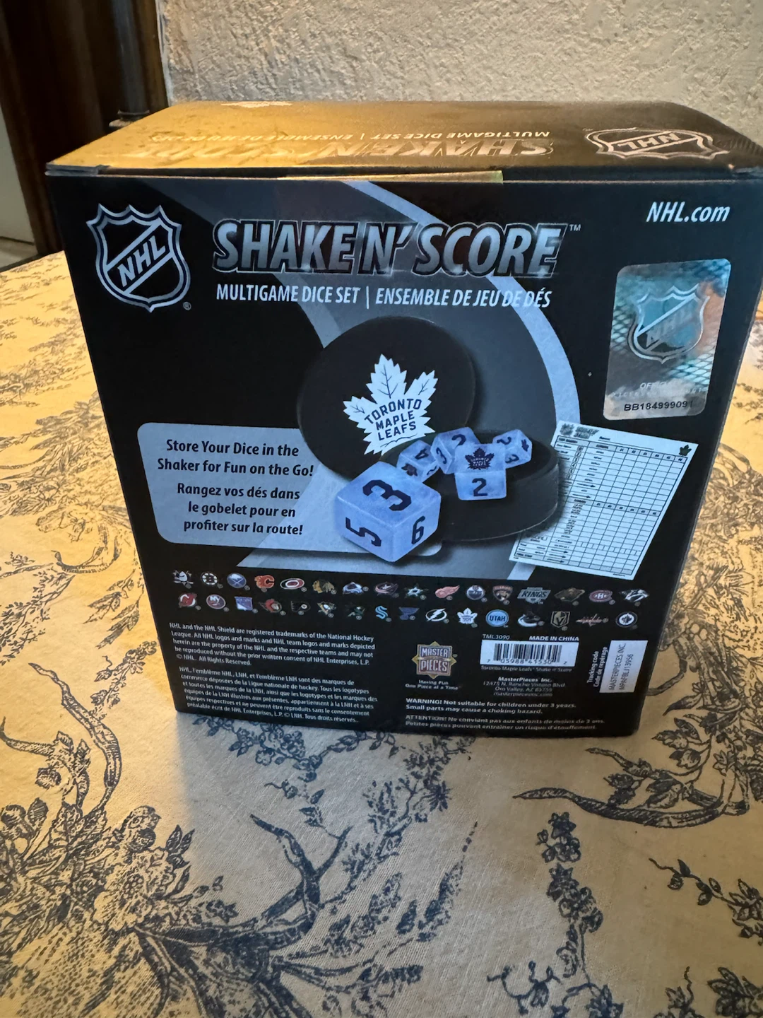 NHL Shake 'n Score Multigame Dice Set - Toronto Maple Leafs - photo 3