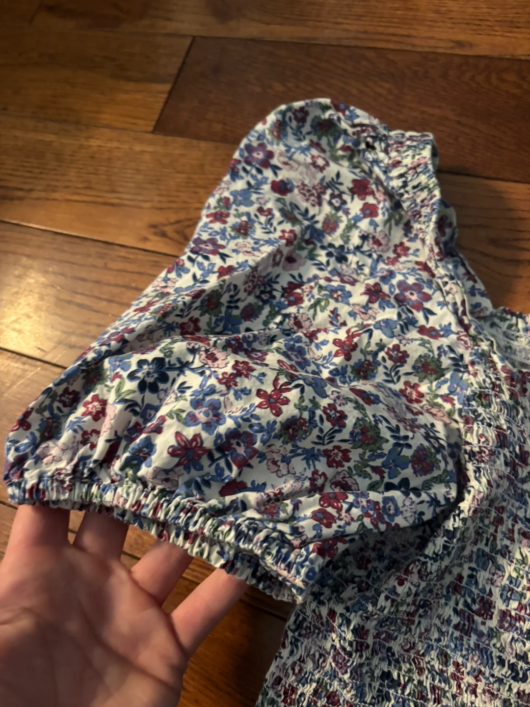 Floral Smocked Peplum Top - photo 2