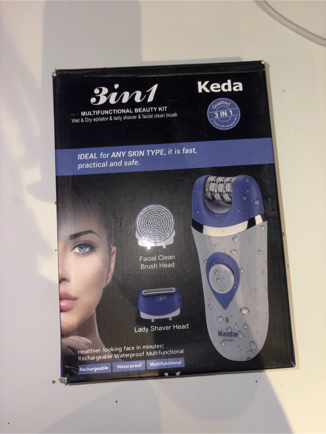 Epilator Keda 3-in-1 Multifunctional Beauty Kit