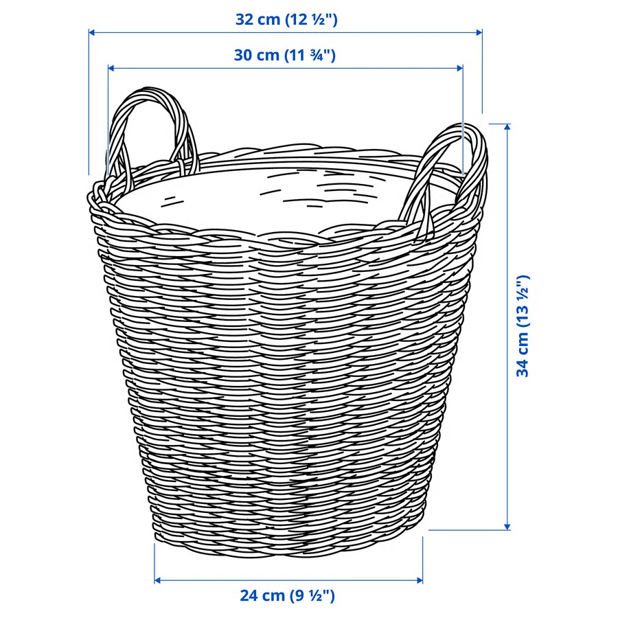 Woven Basket with Handles - photo 3