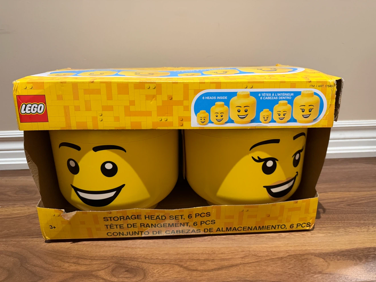 NEW LEGO Minifigures 2024 6 Head Storage Set 1784970