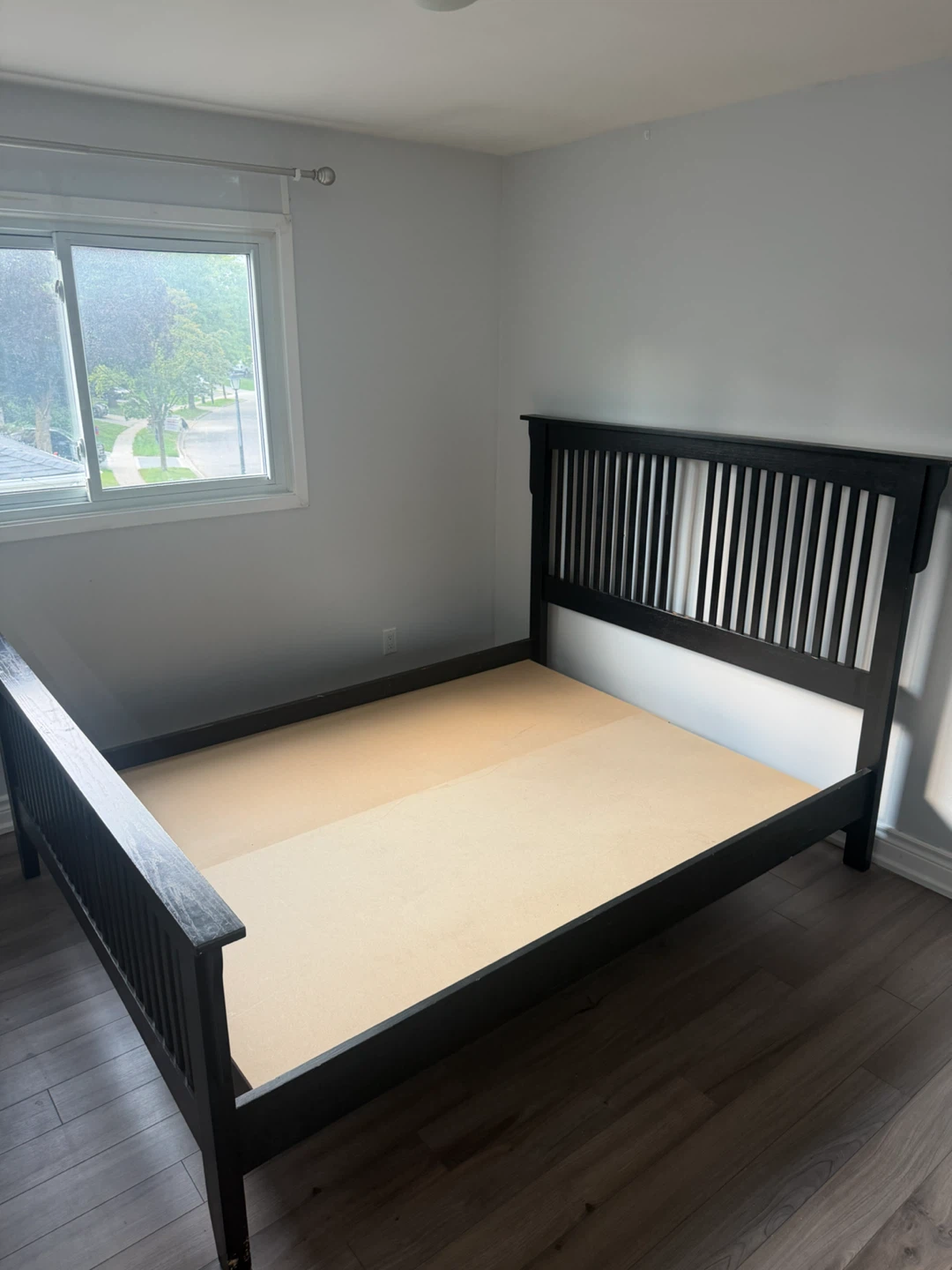 Black Wooden Bed Frame