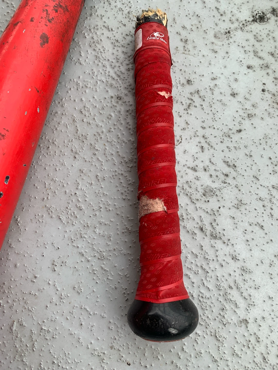 Broken Red Baum Baseball Bat - Damaged - photo 2