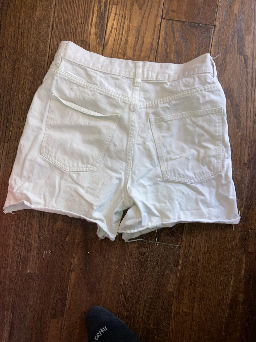 White Denim Shorts