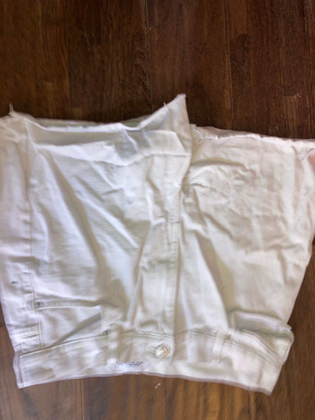 White Denim Shorts - photo 2