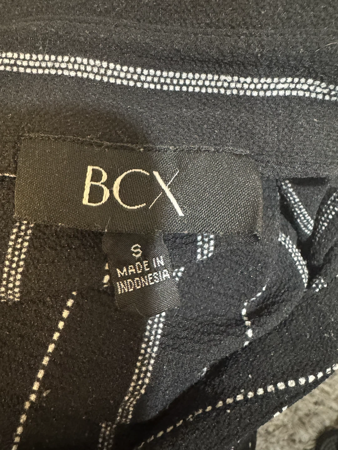 BCX Black Striped Button-Up Shirt - photo 4