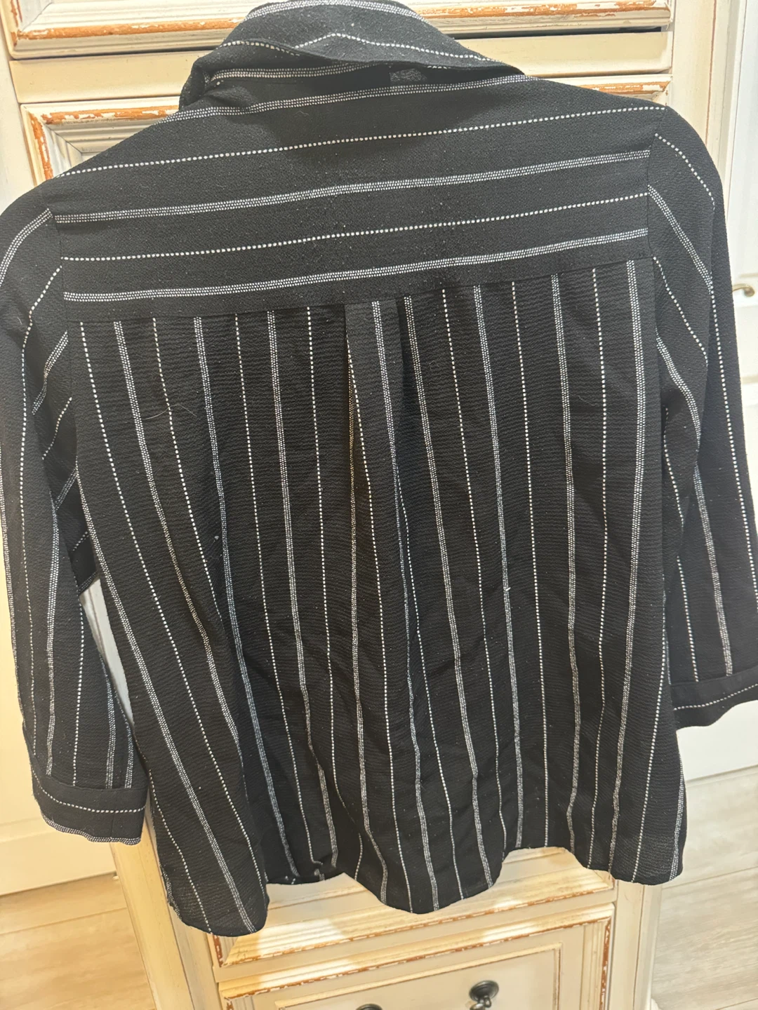 BCX Black Striped Button-Up Shirt - photo 5