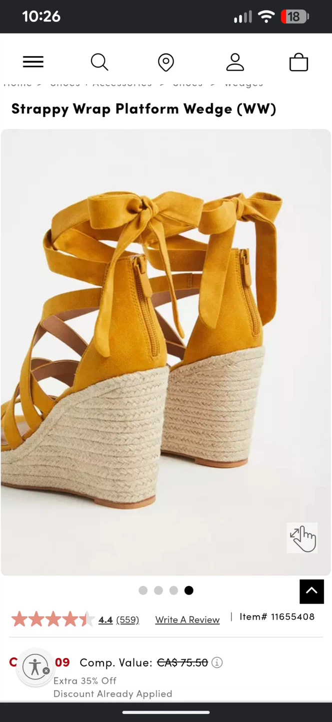Torrid Strappy Wrap Platform Wedge Sandals Size 10WW - photo 5