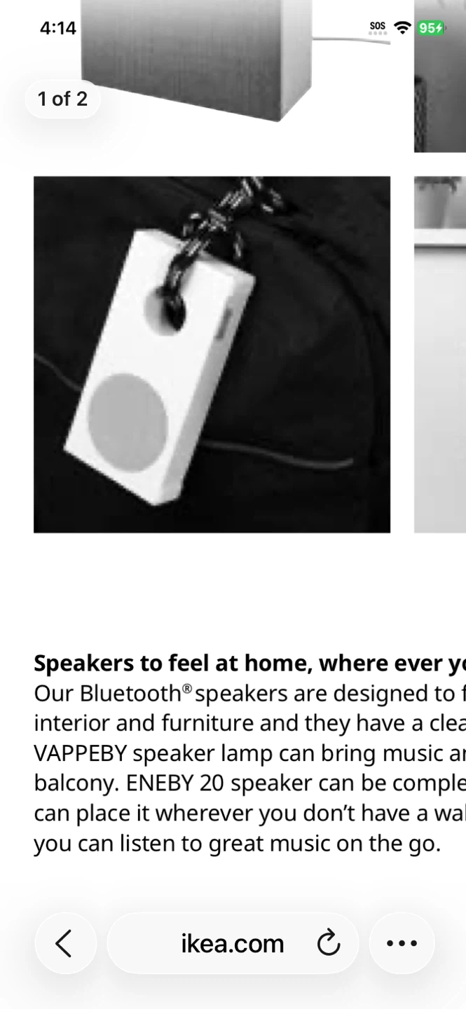NEW NEVER USED IKEA Eneby Wireless Bluetooth Speaker - photo 4