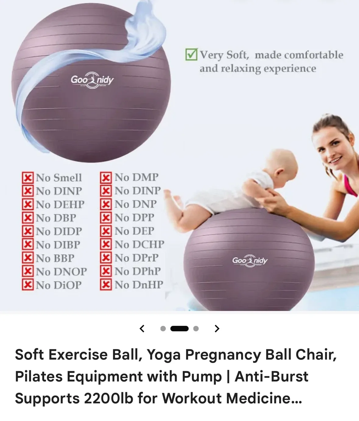 Brand new Good Nidy Exercise Ball with Pump - photo 2
