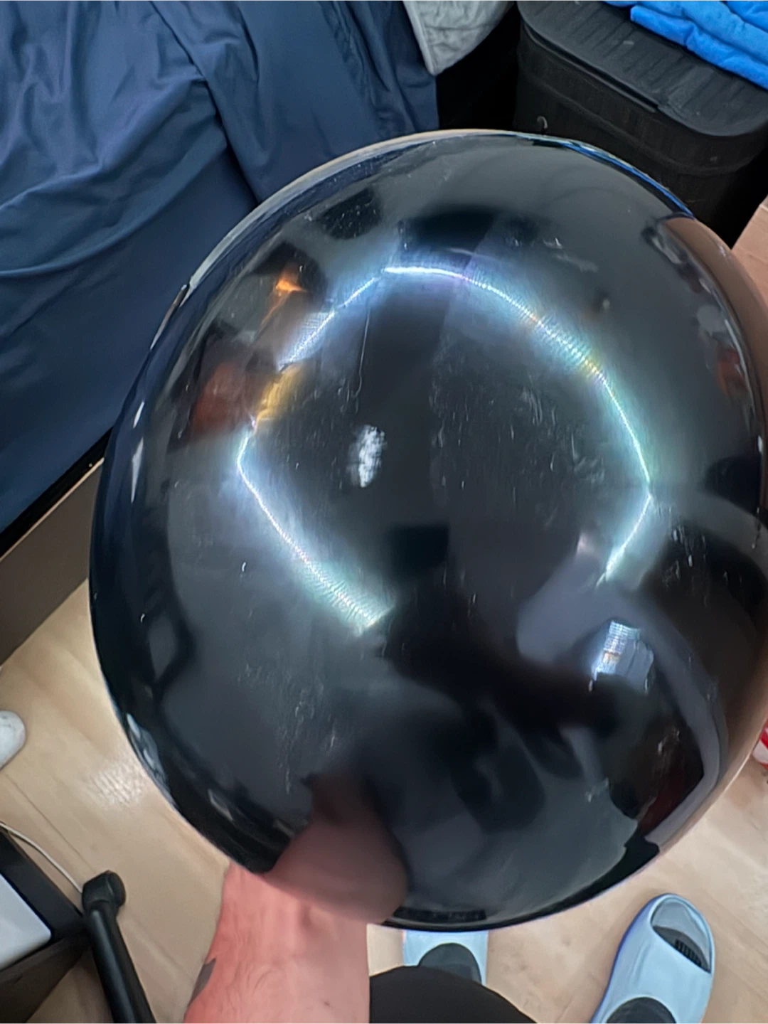 Black Motorcycle Helmet with Visor - photo 5