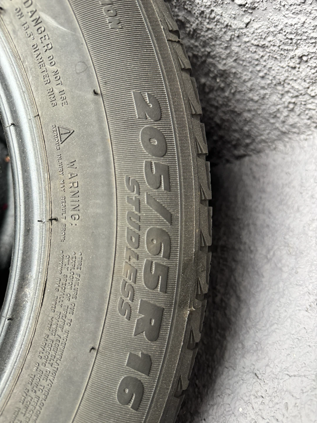 Michelin 205/65R16 Studless Winter Tires (Set of 4) - photo 2