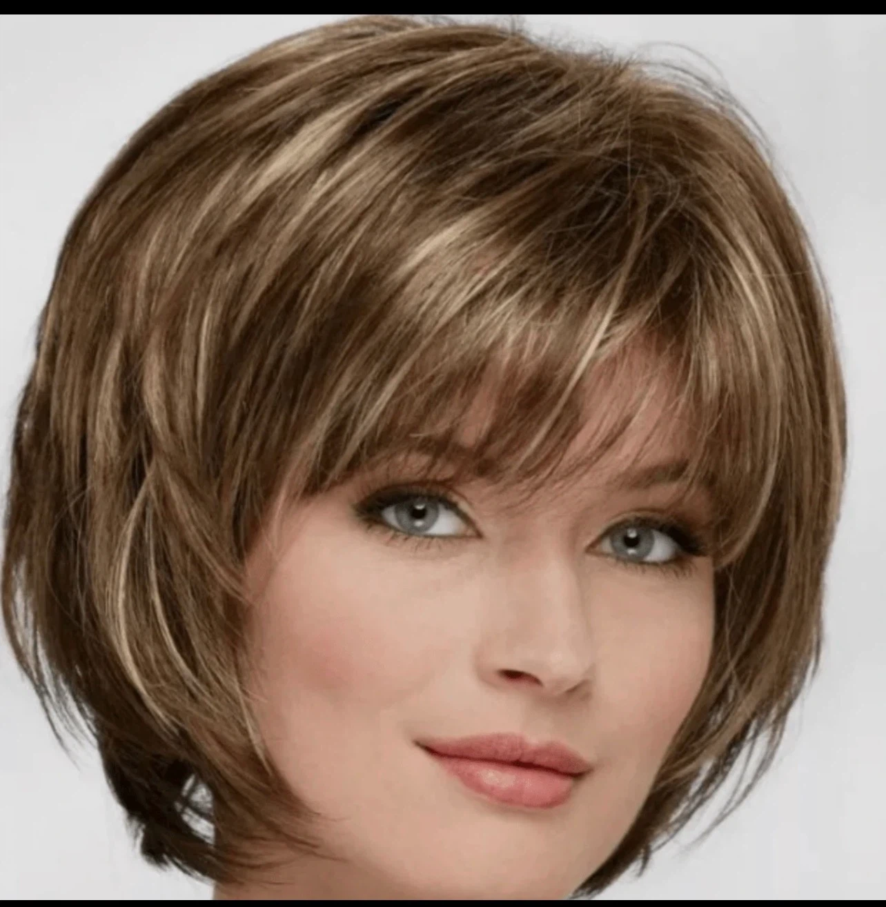 Wig - Brown and Blonde Highlights - photo 2