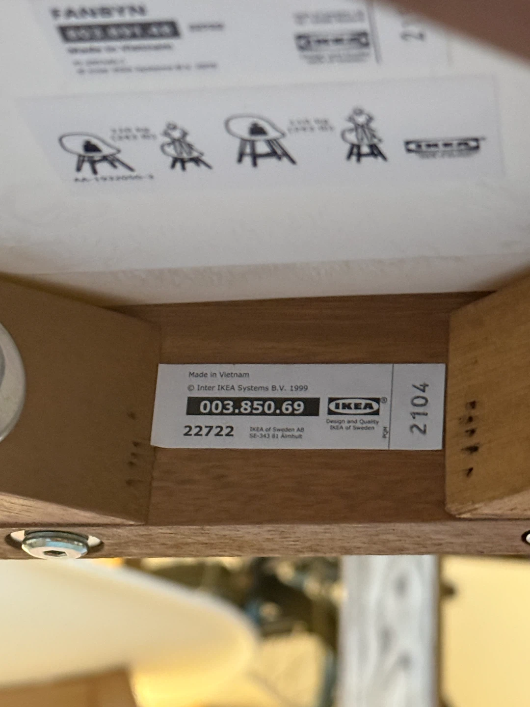 IKEA FANBYN Dining Chair - White x4 - photo 5