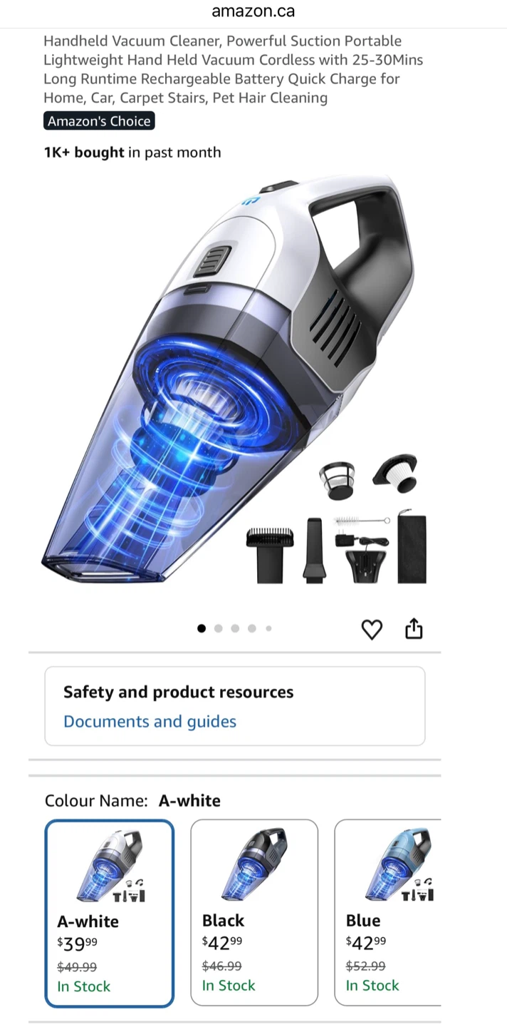 Handheld Vacuum Cleaner