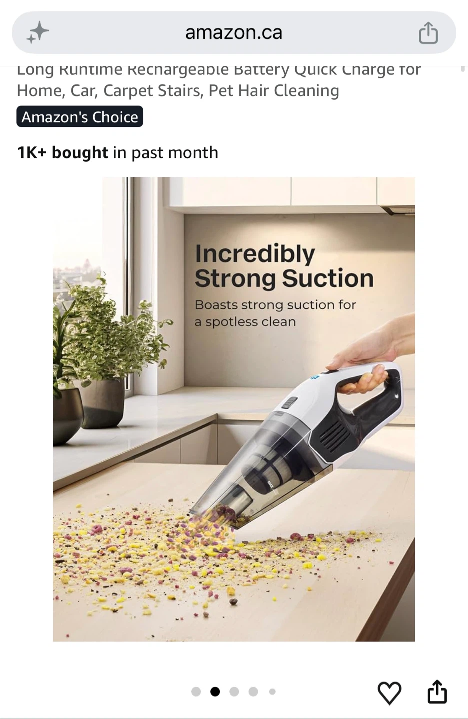 Handheld Vacuum Cleaner - photo 2