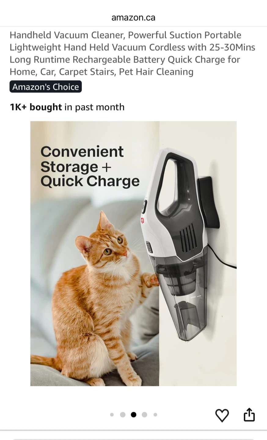 Handheld Vacuum Cleaner - photo 3