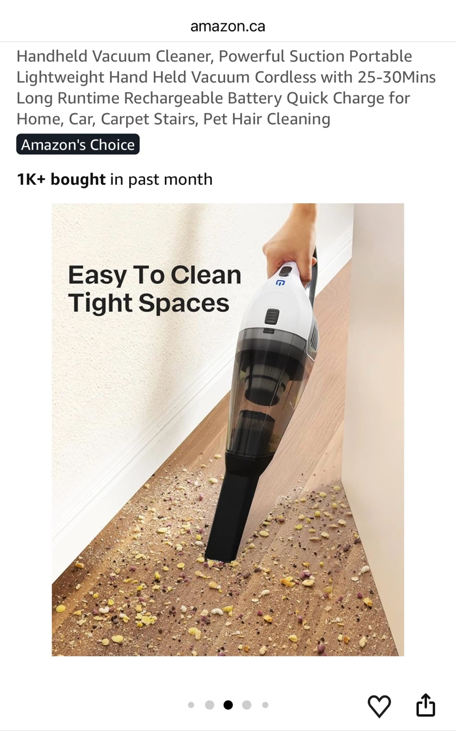 Handheld Vacuum Cleaner - photo 4
