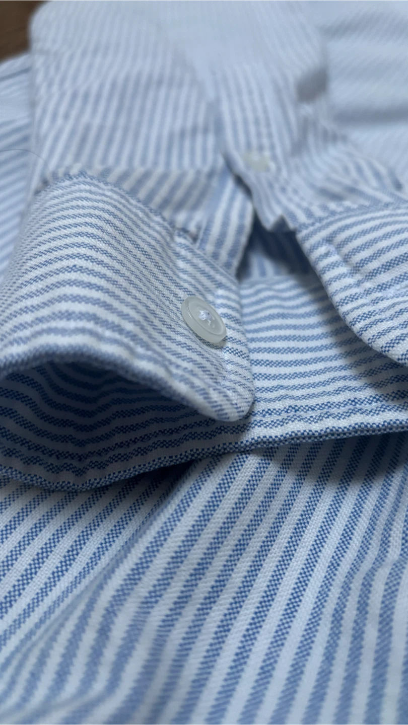Club Monaco Classic Oxford Slim Fit Striped Button-Up Shirt - photo 4